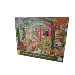 Ceaco Tracy Flickinger The Garden Center 2000 Piece Jigsaw Puzzle w Poster